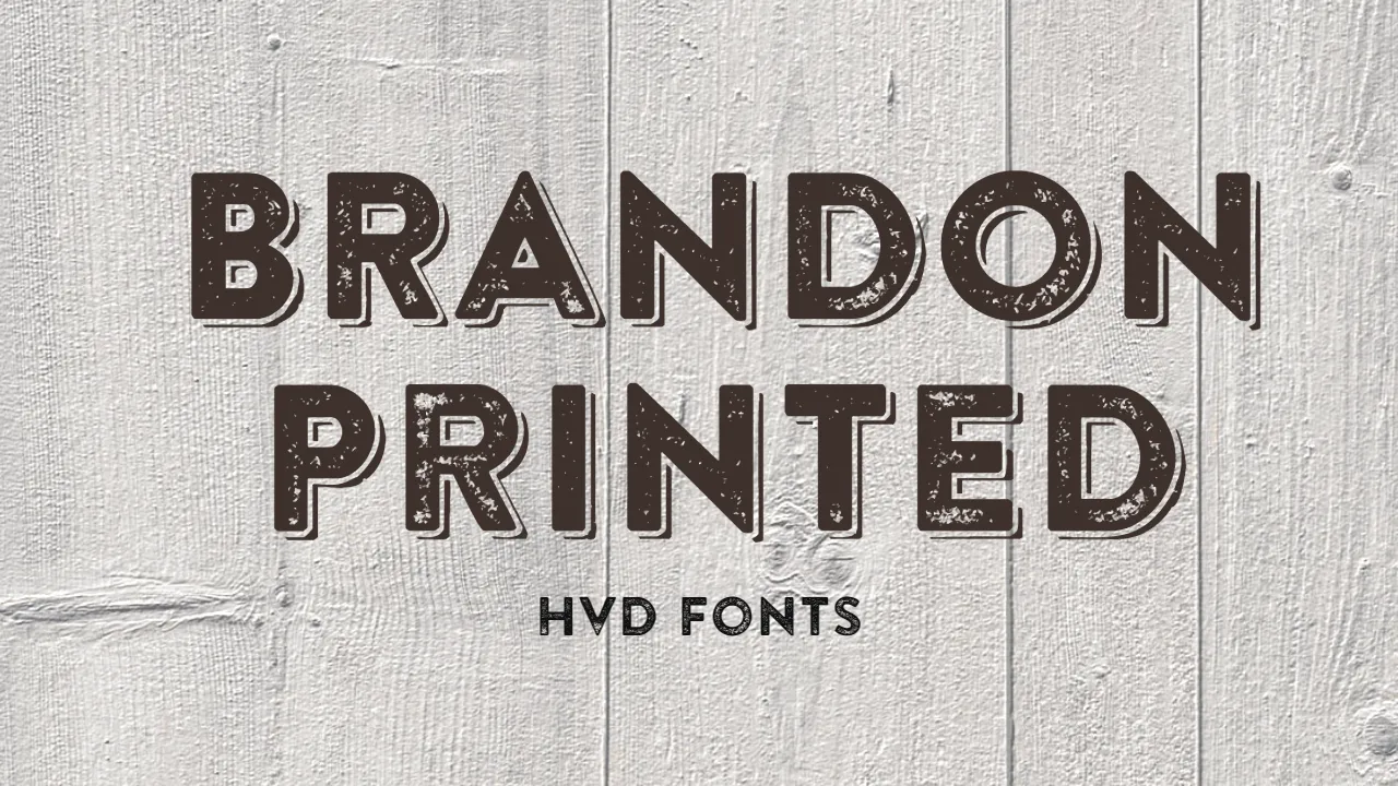 Brandon Printed Font