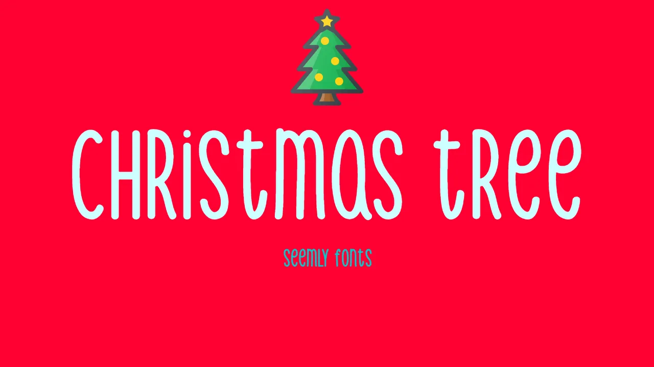 Christmas Tree Font