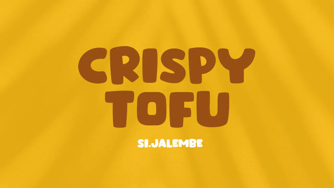 Crispy Tofu Font