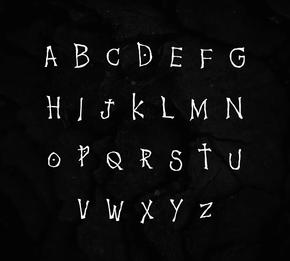 Death Note Font 3