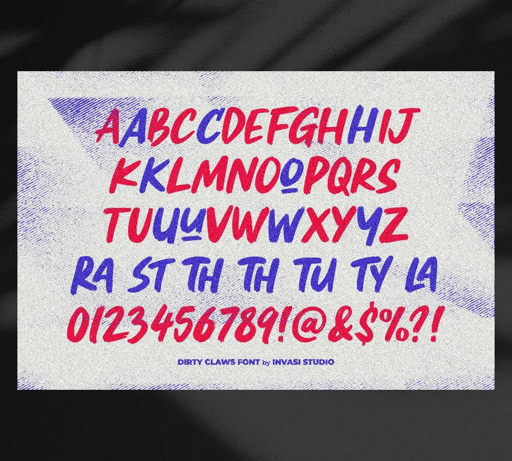 Dirty Claws Font 4
