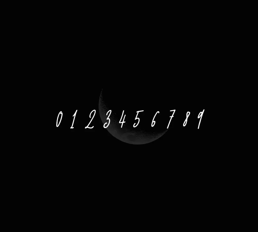 Moon time font 4
