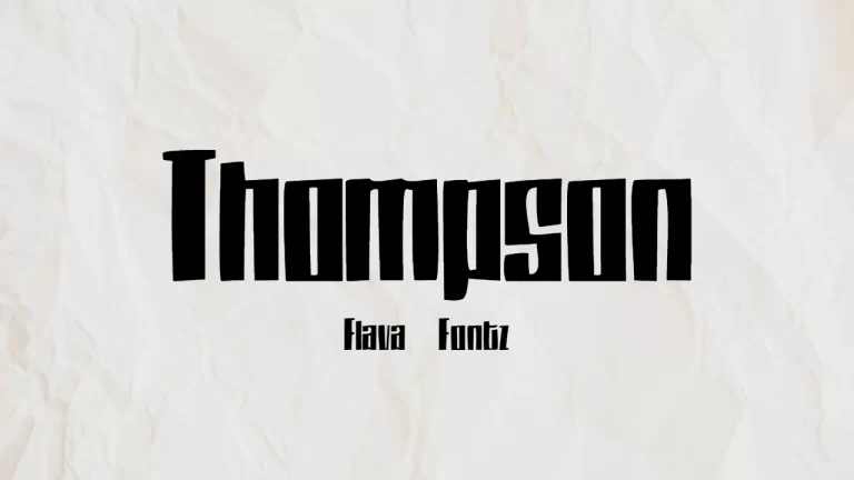 Thompson Modern Font