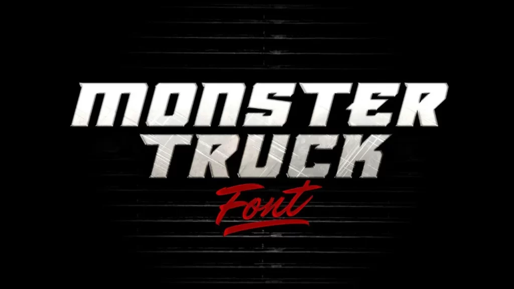monster truck font