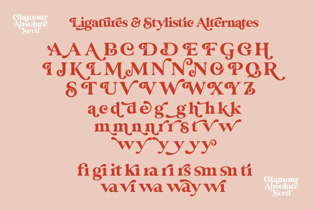 Glamour Absolute Font 3