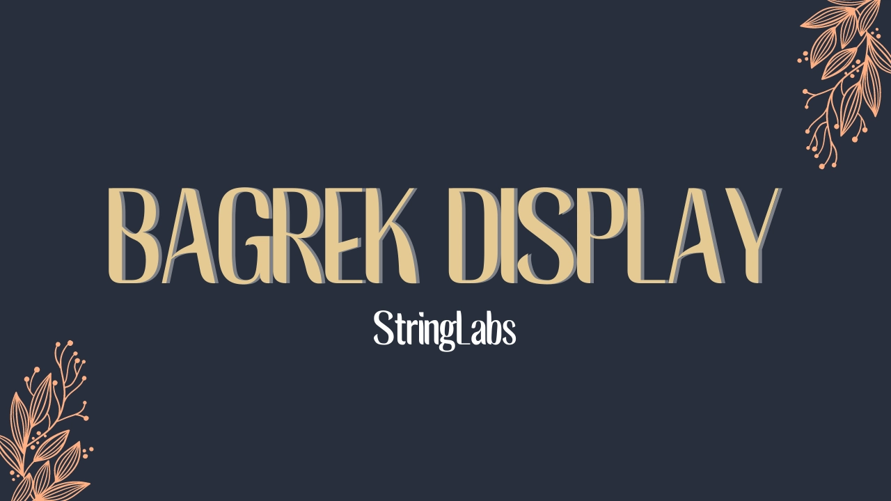 Bagrek Display Font