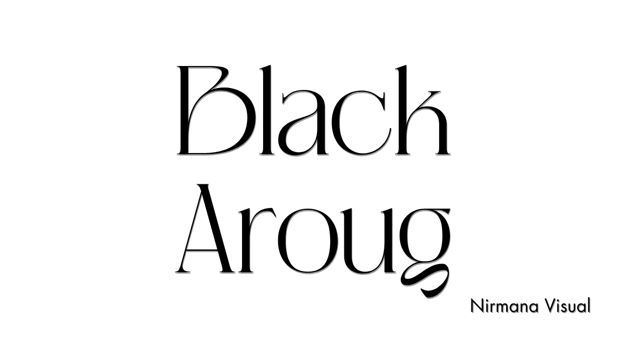 Black Aroug Font