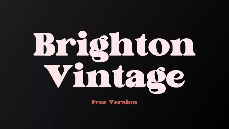 Brighton Vintage Font