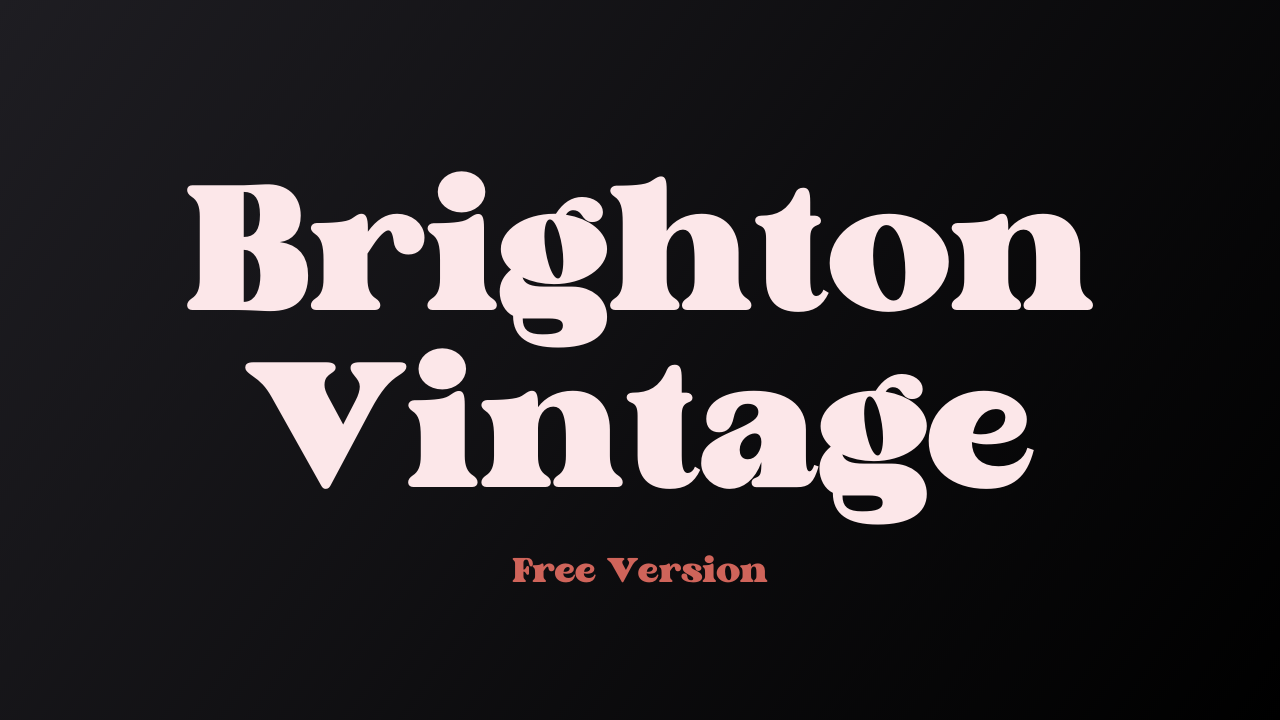 Brighton Vintage Font