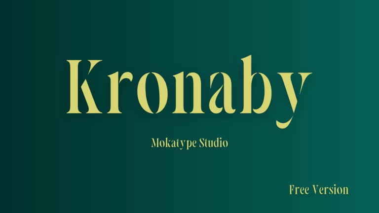 Kronaby Font