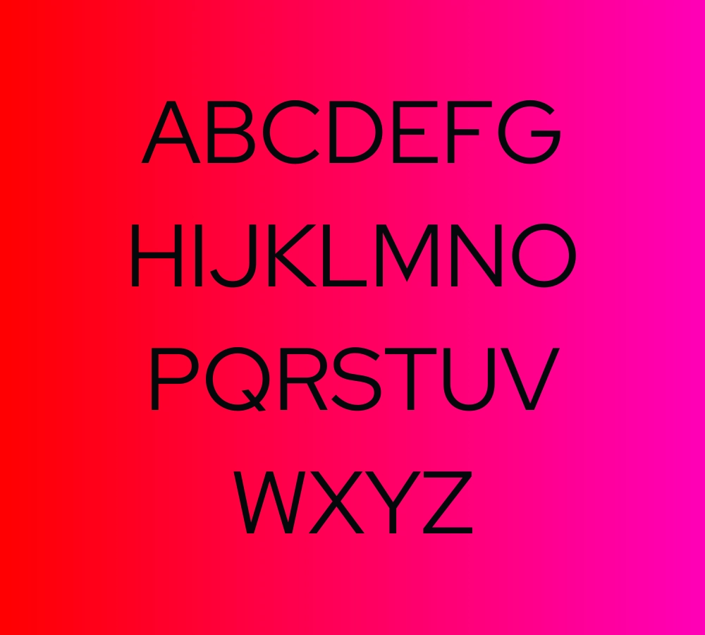 Red Hat Font View 1