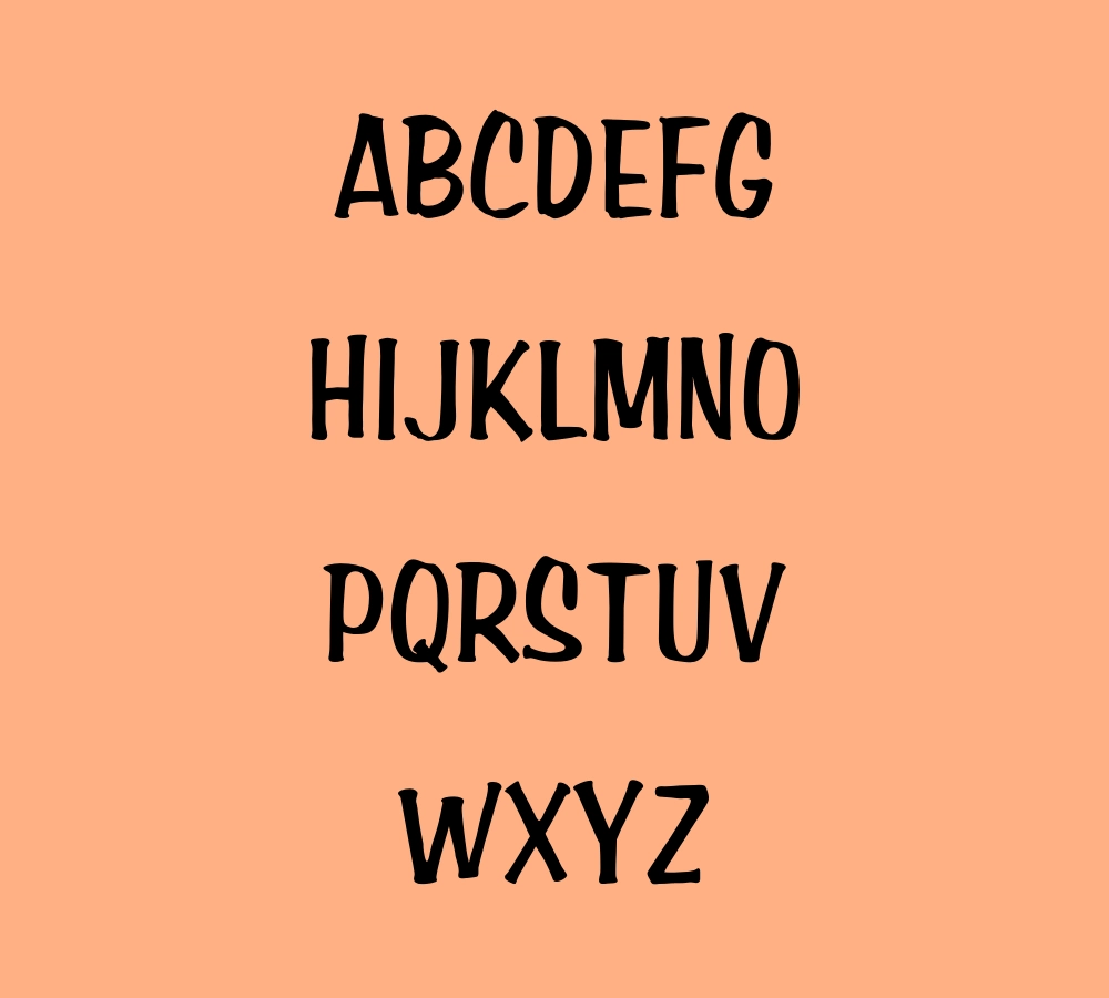 Amber Font View 1