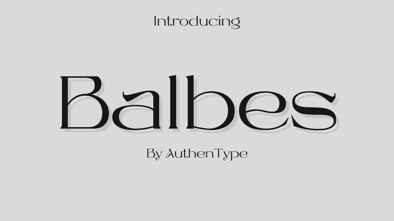 Balbes Font