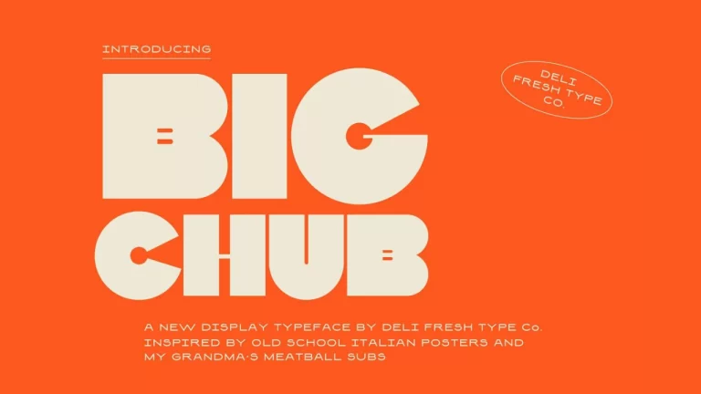 Big Chub Font