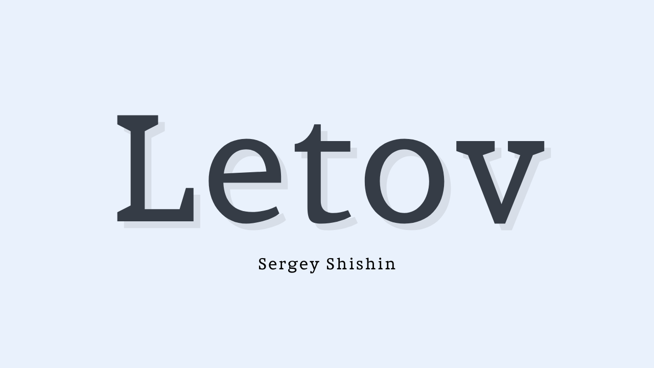 Letov font