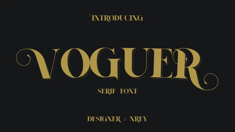 Voguer Font