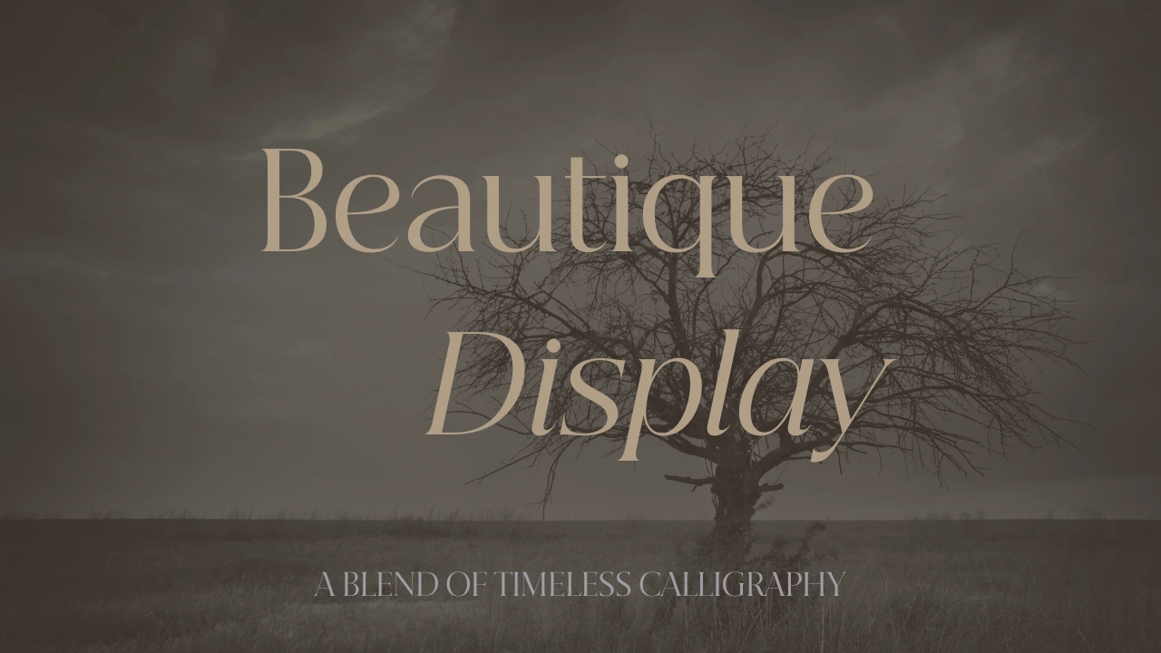 Beautique Display Font