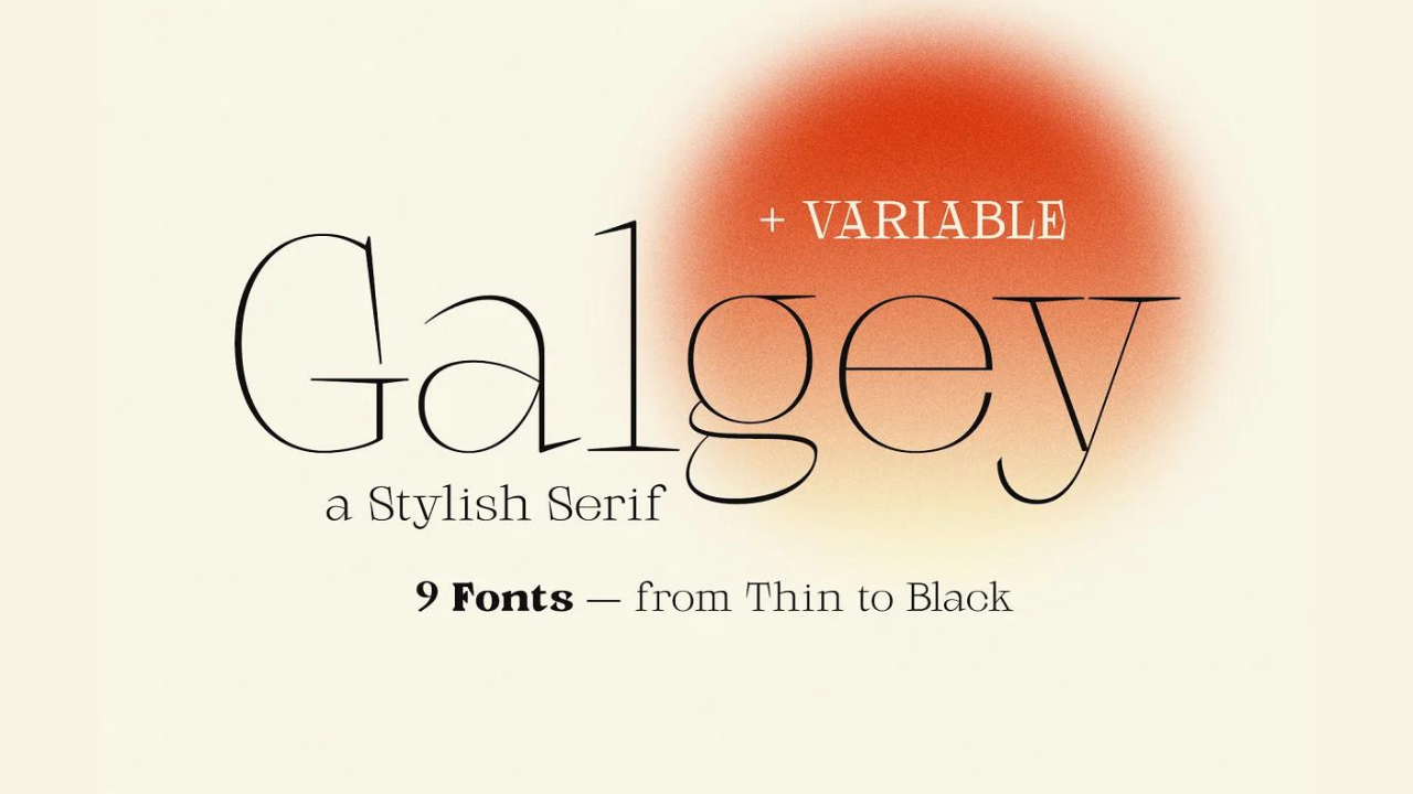 Galgey Font Image