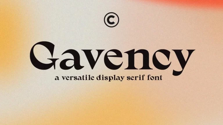 Gavency Font