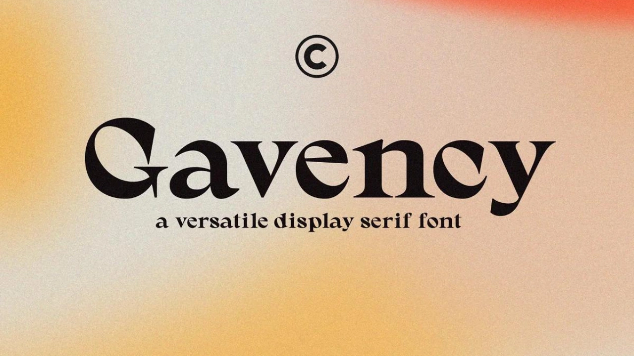 Gavency Font