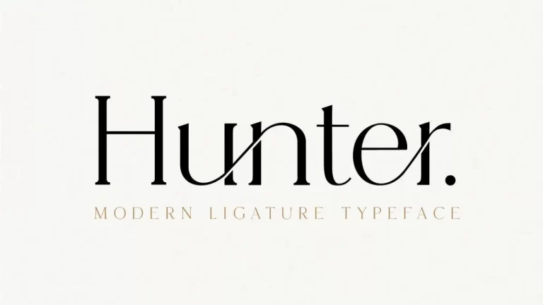Hunter Serif font