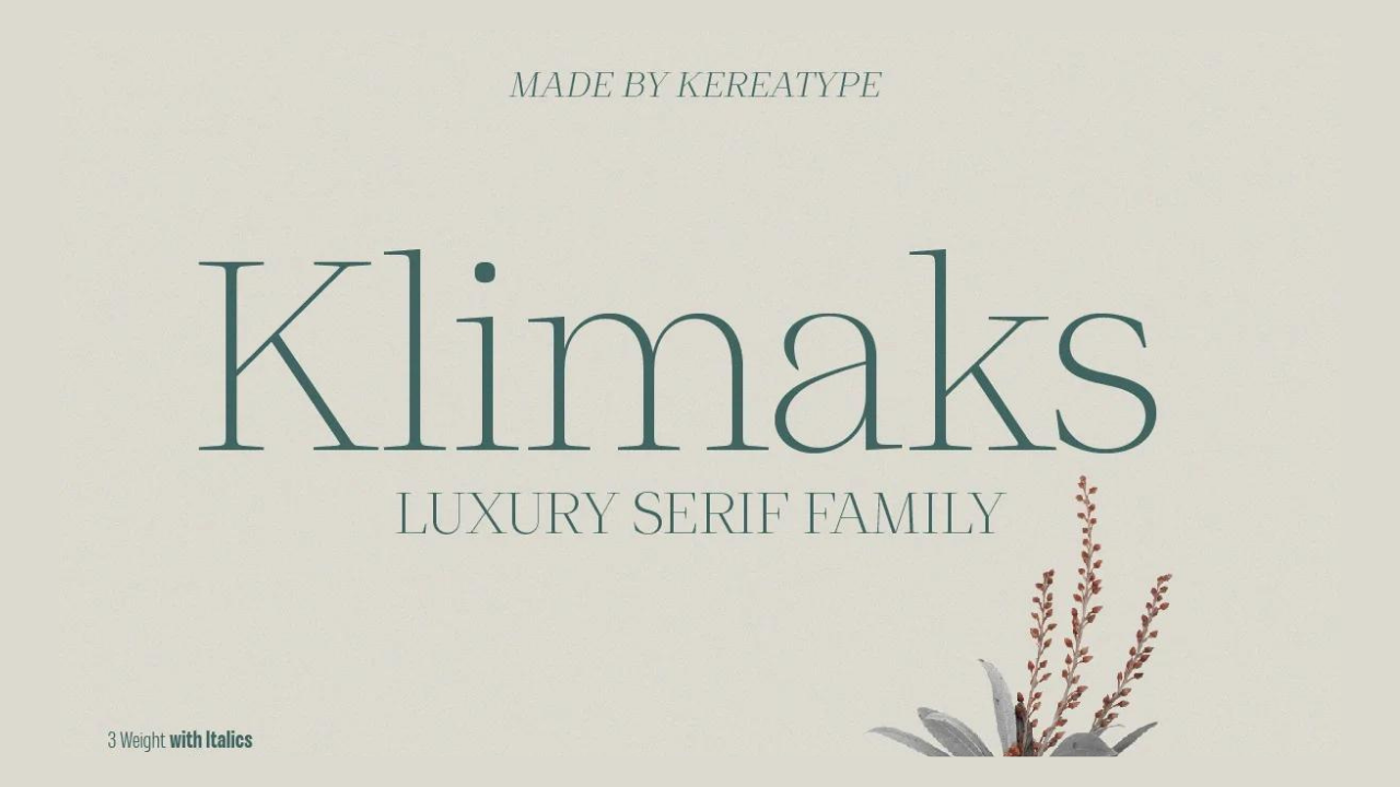 Klimaks Font Image