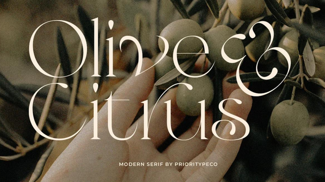 Olive & Citrus Font Image