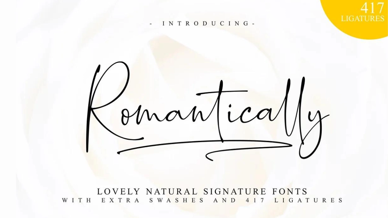 Romantically Font