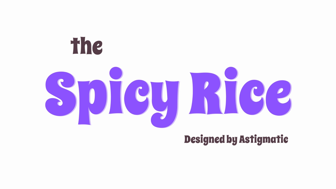 Spicy Rice Font