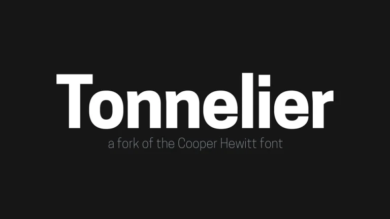 tonnelier font