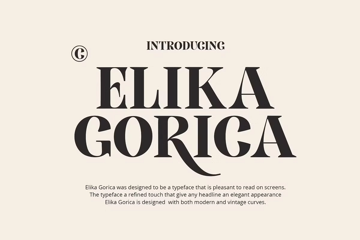 Elika Gorica Font