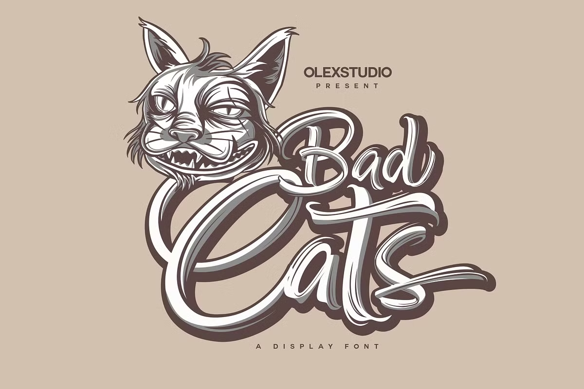 badcat font
