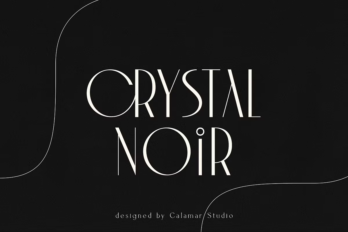 crystal noir font
