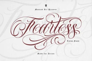 fearless tattoo font