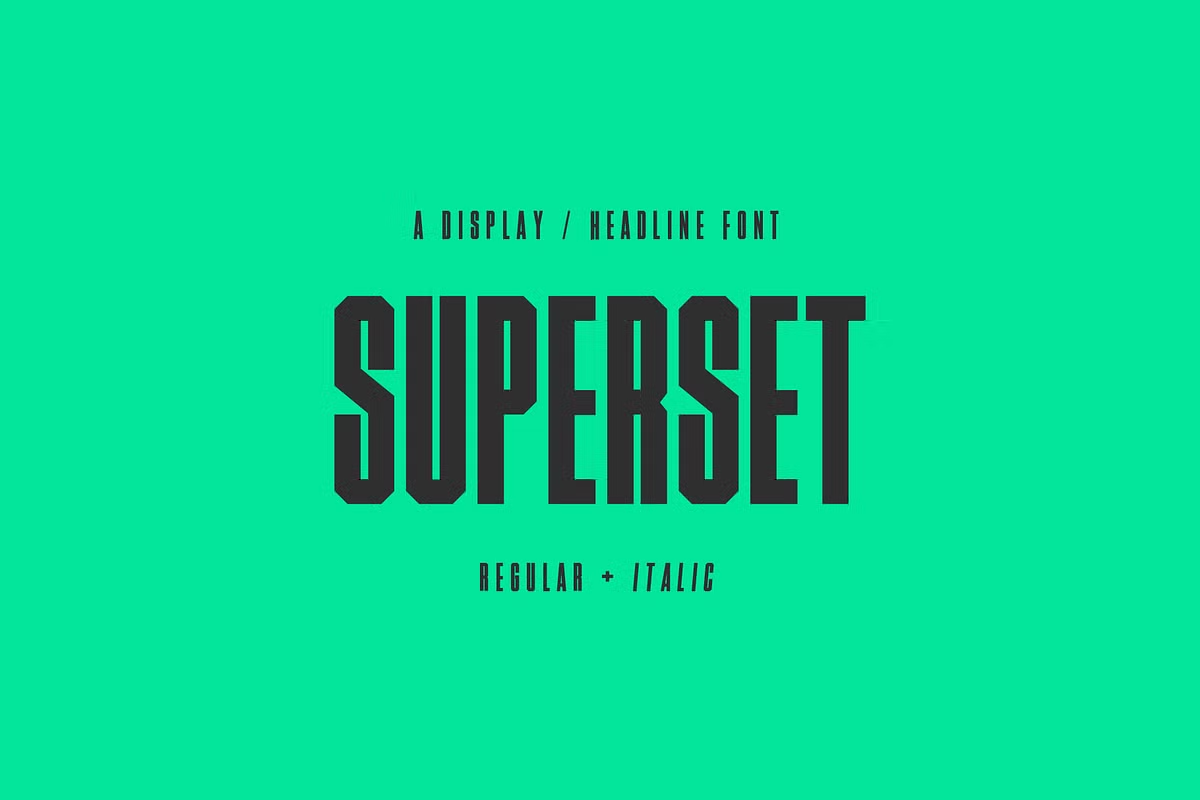 superset font