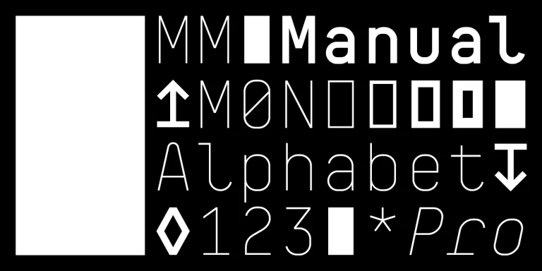 BB Manual Mono (Pro) Font