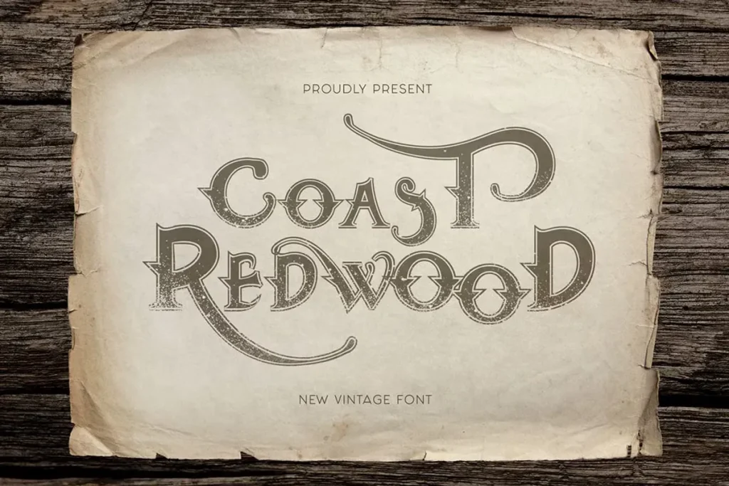 Coast Redwood Font