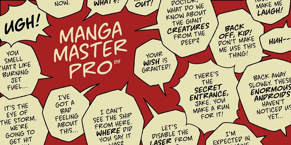 Manga Master Font View 1