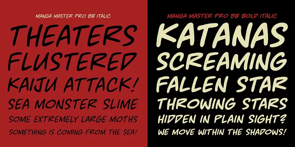 Manga Master Font View 4