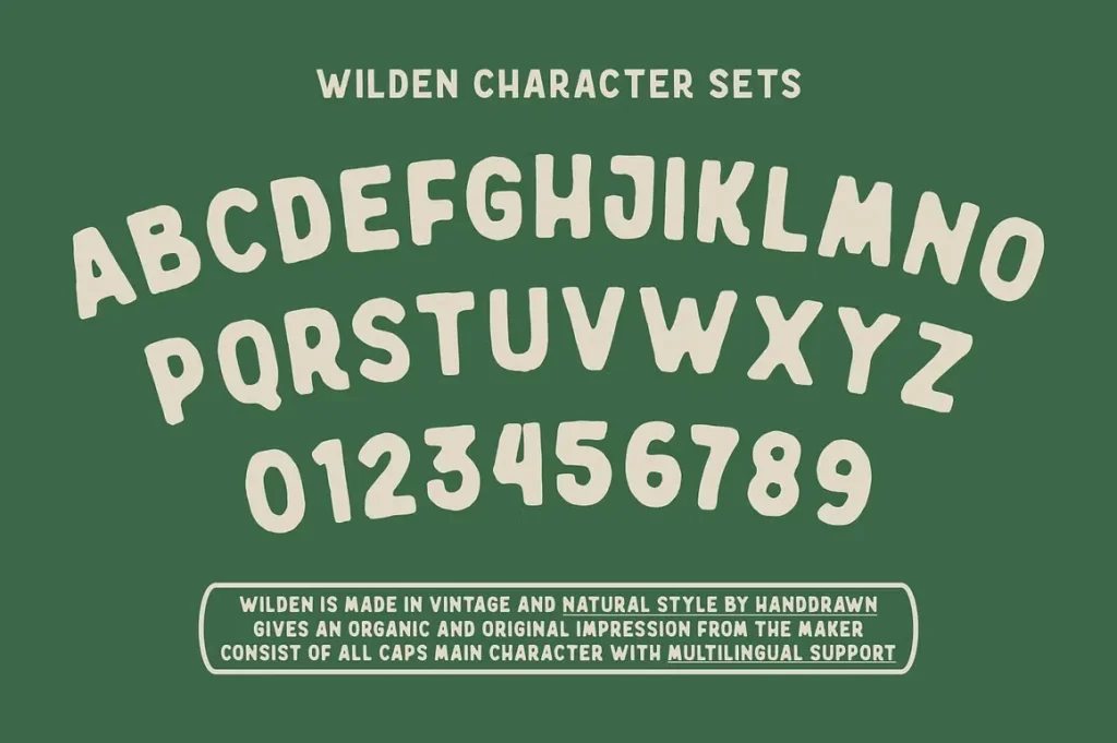 Wilden Font View 1