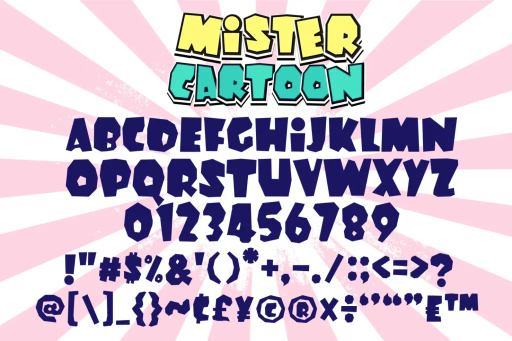 Mister Cartoon Font View 4