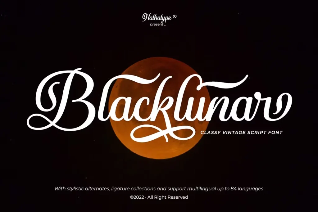 Blacklunar Font Free Download