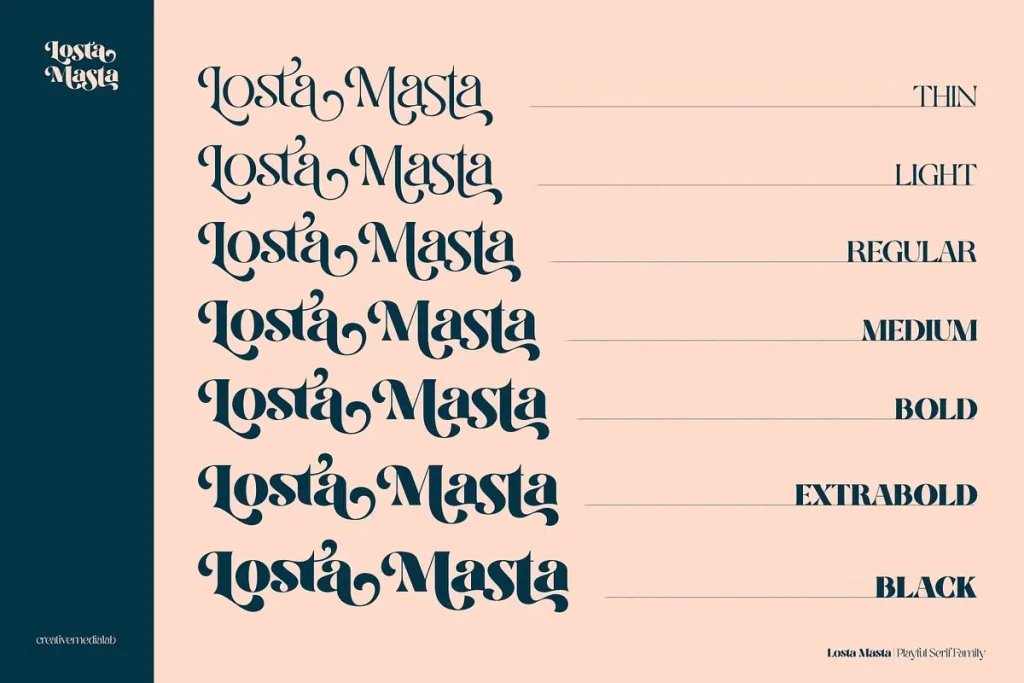 Losta Masta Font View 4