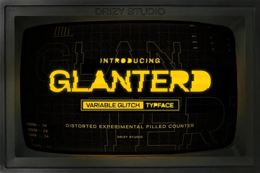 Glantered Font Free Download