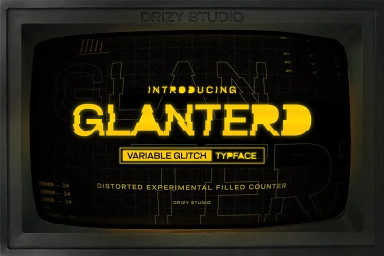 Glantered Font Free Download