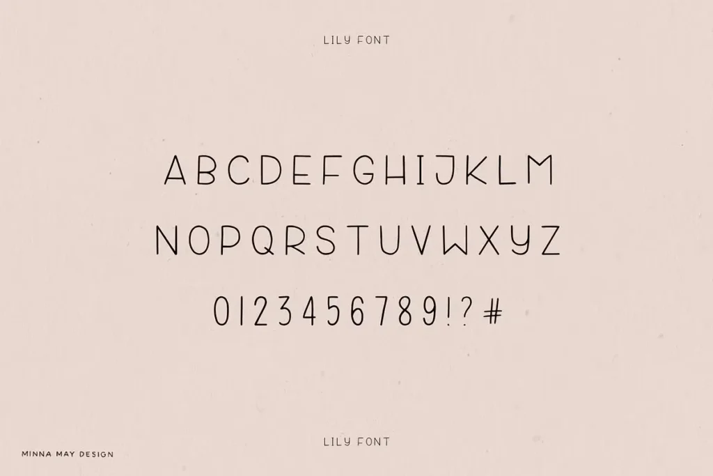 Lily Cute Font Download 3