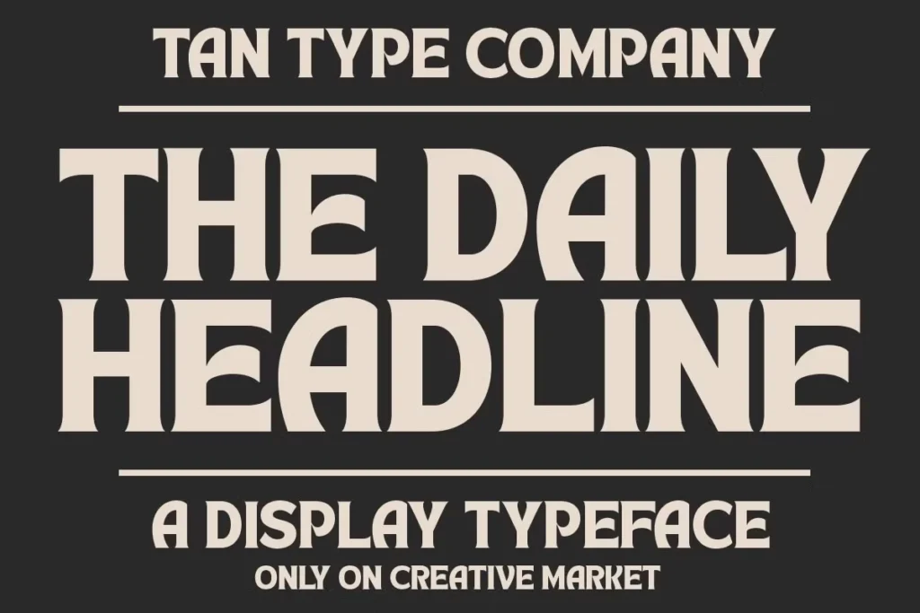 Tan Headline Font Download