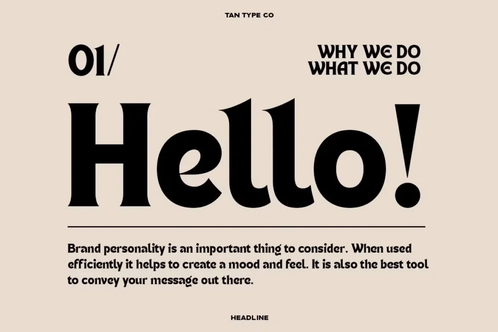 Tan Headline Font Download 2