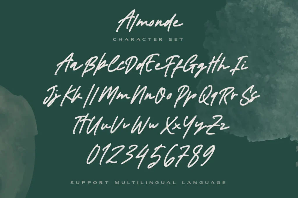 almonde signature font free download 1