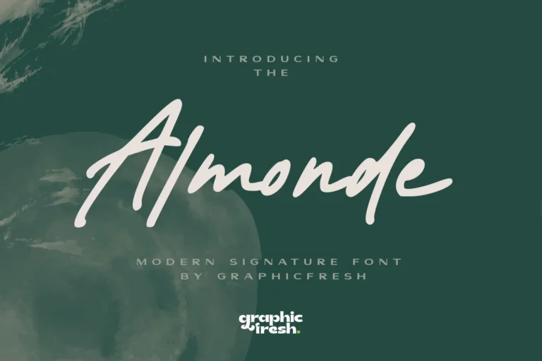 almonde signature font free download